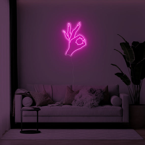 Okay Hand LED Neon Sign