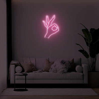 Okay Hand LED Neon Sign