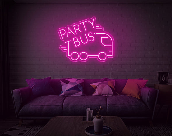 Party Bus LED Neon Sign
