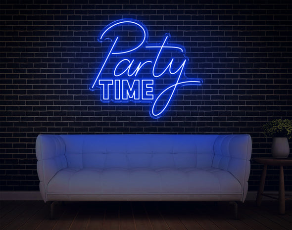 Party Time LED Neon Sign