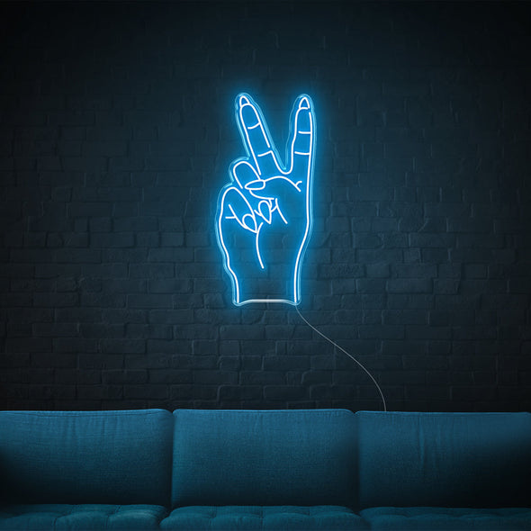 Peace Sign LED Neon Sign
