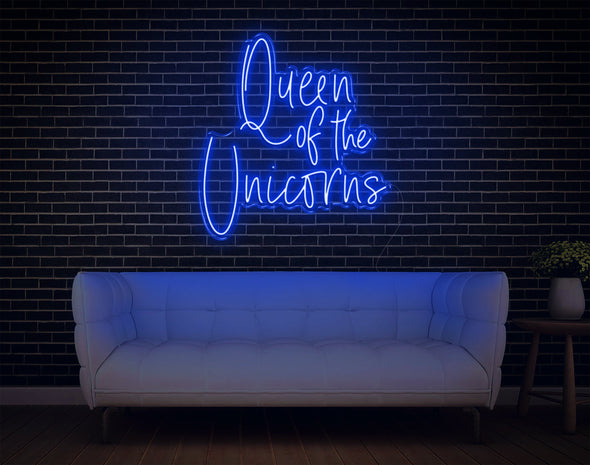 Queen Of The Unicorns LED Neon Sign