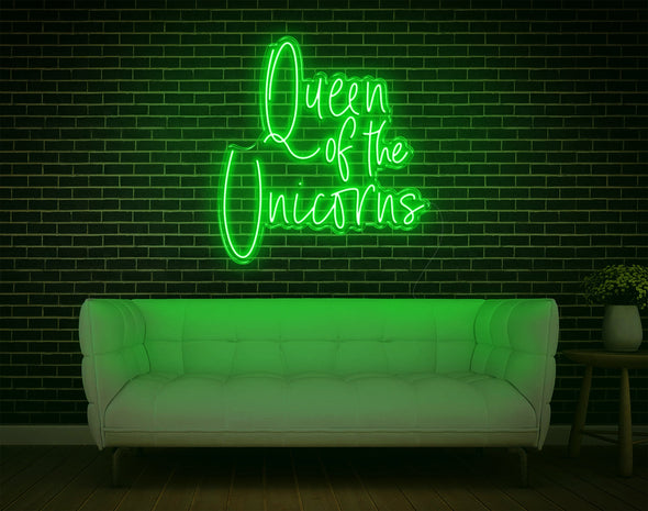 Queen Of The Unicorns LED Neon Sign