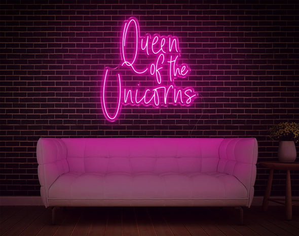Queen Of The Unicorns LED Neon Sign