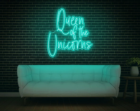 Queen Of The Unicorns LED Neon Sign