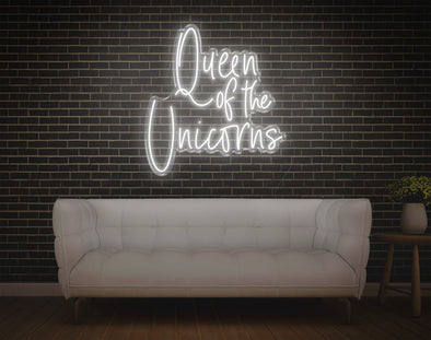 Queen Of The Unicorns LED Neon Sign