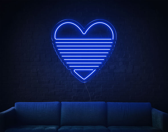 Rainbow Heart LED Neon Sign