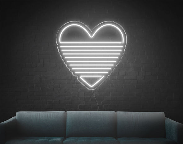 Rainbow Heart LED Neon Sign