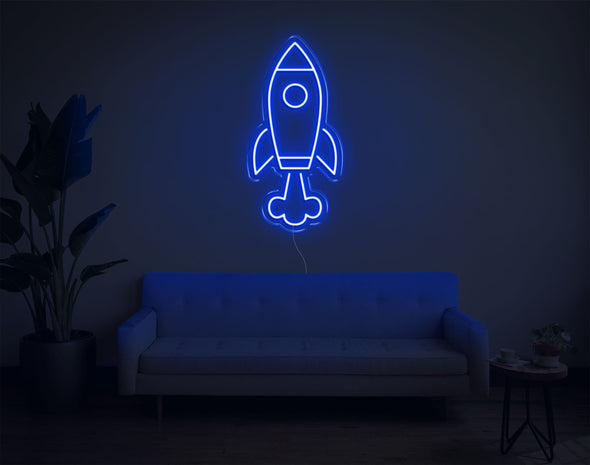 Rocketship LED Neon Sign