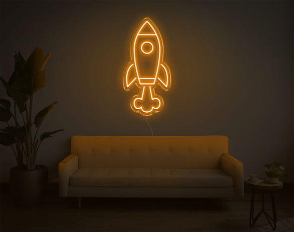 Rocketship LED Neon Sign