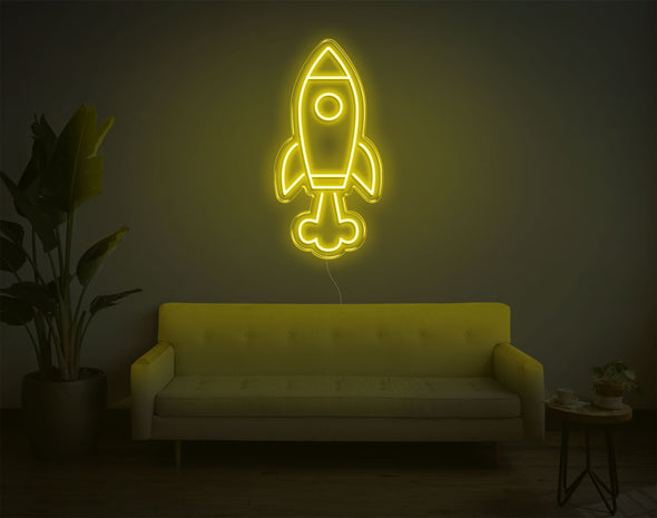 Rocketship LED Neon Sign