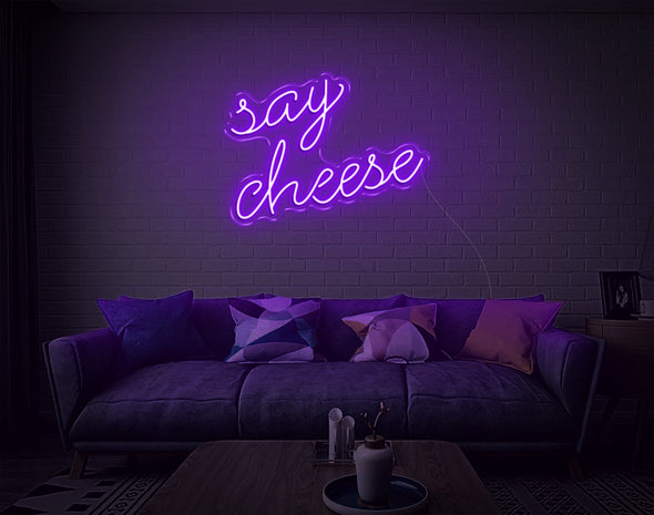 Say Cheese LED Neon Sign