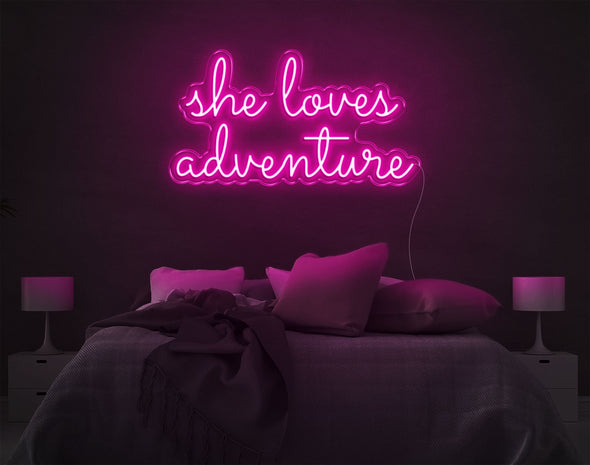 She Loves Adventure LED Neon Sign