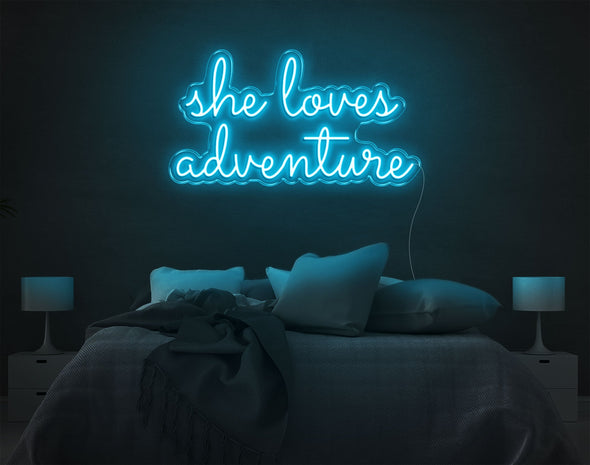 She Loves Adventure LED Neon Sign