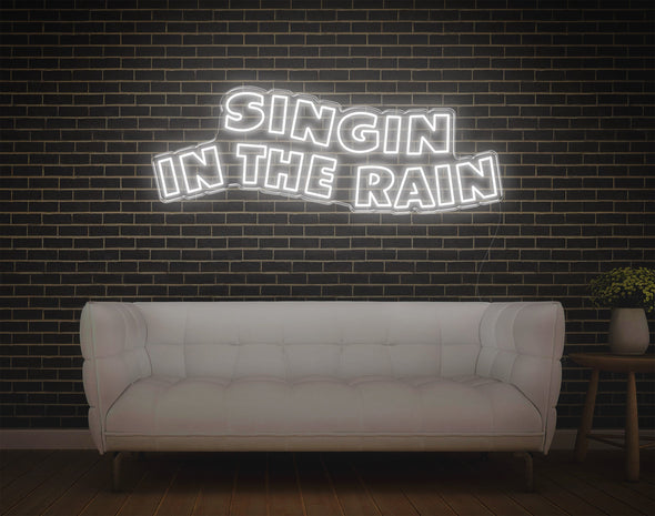 Singing In The Rain LED Neon Sign