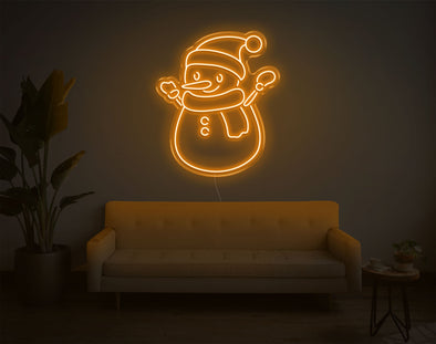 Snowman LED Neon Sign