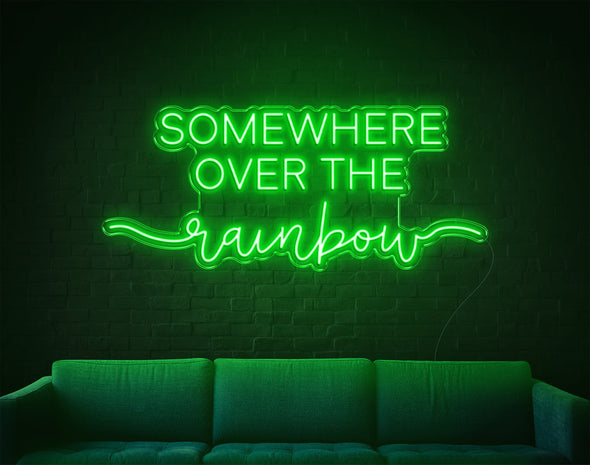 Somewhere Over The Rainbow LED Neon Sign