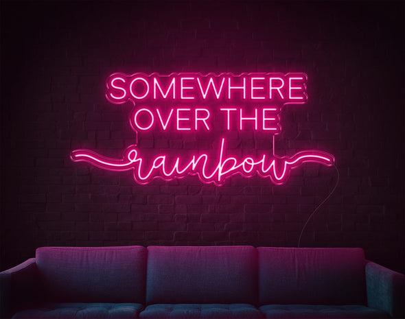 Somewhere Over The Rainbow LED Neon Sign