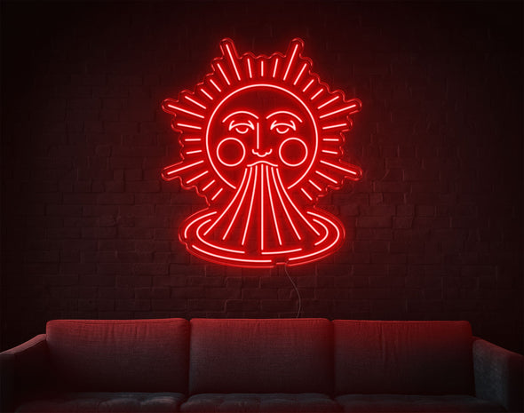 Sun And Rainbow LED Neon Sign