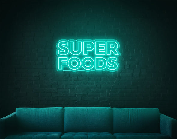 Super Foods LED Neon Sign