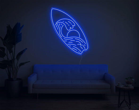 Surfboard LED Neon Sign