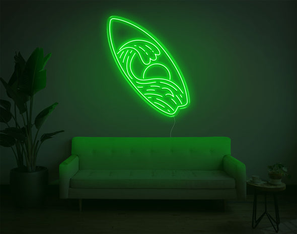 Surfboard LED Neon Sign