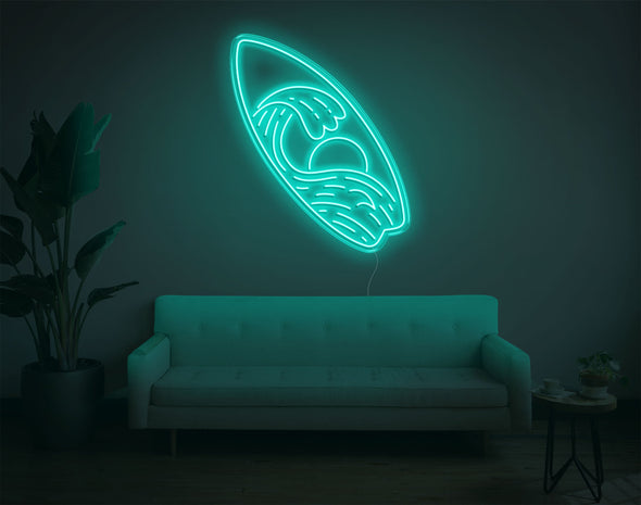 Surfboard LED Neon Sign