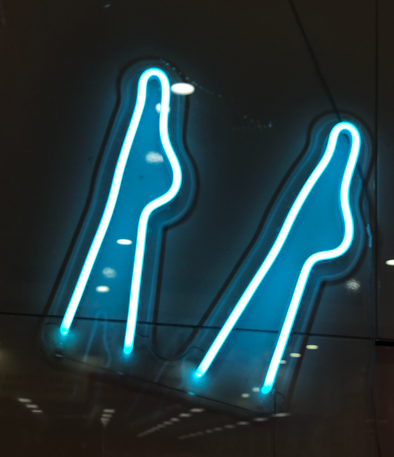 Legs up LED neon sign