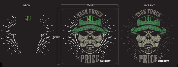 Call of Duty - PRICE 141 LED Neon sign - Available NOW!