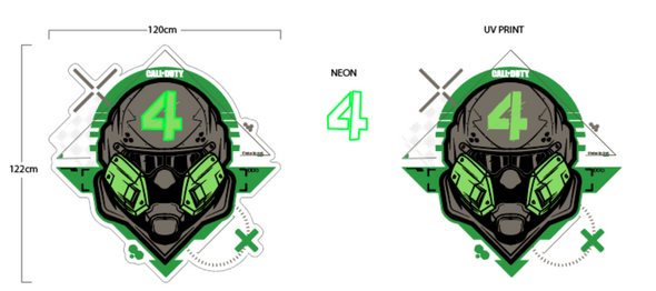 Call of Duty - MASK 4 LED Neon sign - Available NOW!