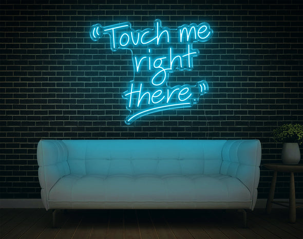 Touch Me Right There LED Neon Sign