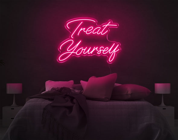 Treat Yourself LED Neon Sign