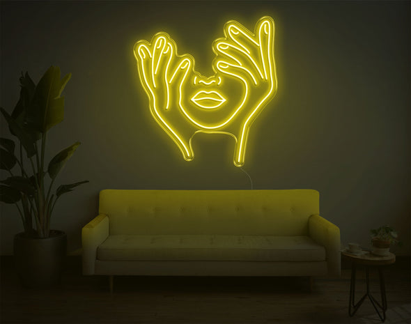 Trippy Face LED Neon Sign