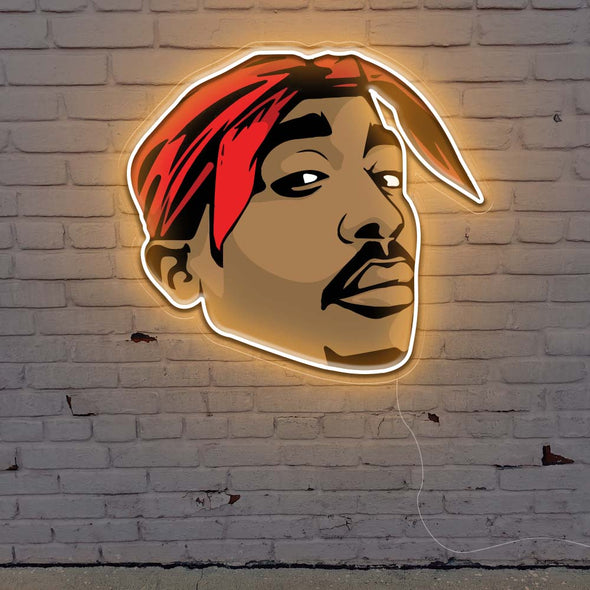 Tupac Neon Art