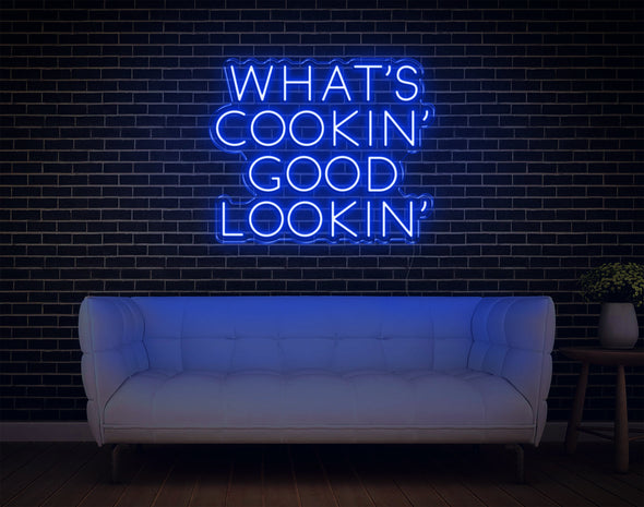 What's Cookin' Good Lookin' LED Neon Sign