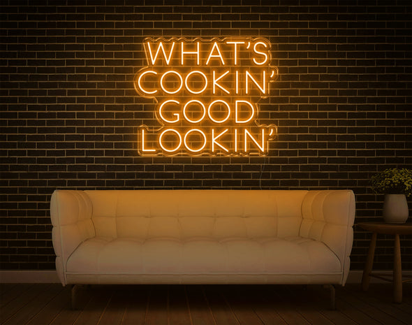 What's Cookin' Good Lookin' LED Neon Sign