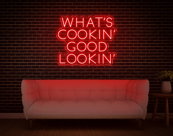 What's Cookin' Good Lookin' LED Neon Sign