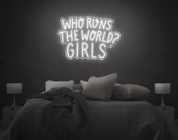 Who Runs The World Girls LED Neon Sign