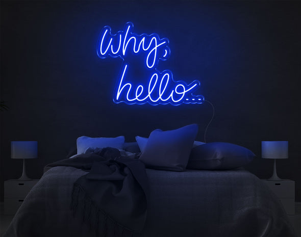 Why Hello LED Neon Sign