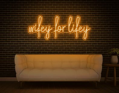 Wifey For Lifey LED Neon Sign