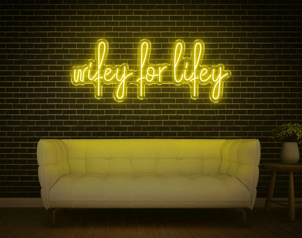 Wifey For Lifey LED Neon Sign