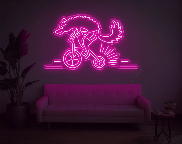 Wolf Bike LED Neon Sign