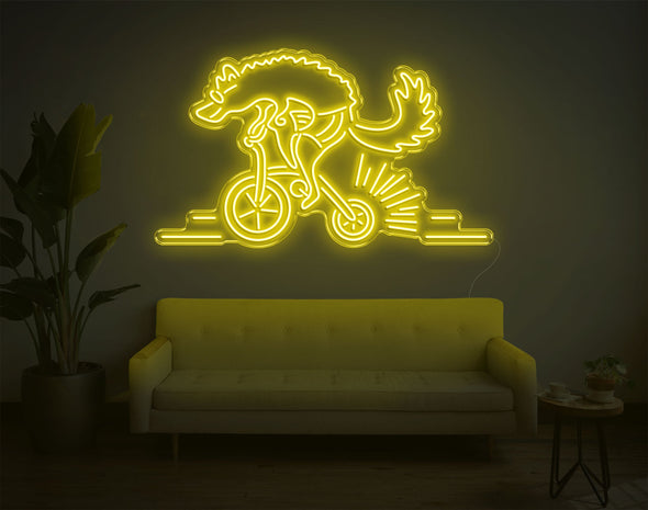 Wolf Bike LED Neon Sign